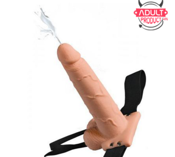 Hollow Squirting Strap-on With Balls