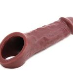 Penis sleeve extender Brown