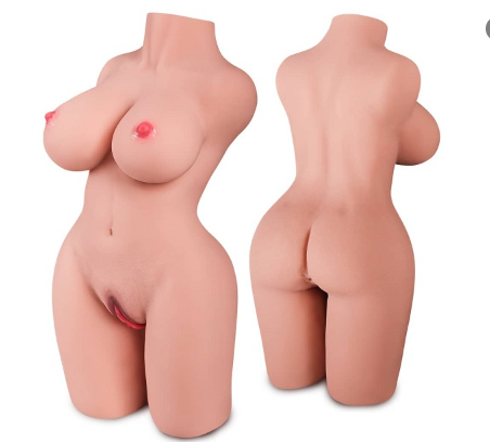 Big Size Solid Silicone Half Body Sex Doll For Men