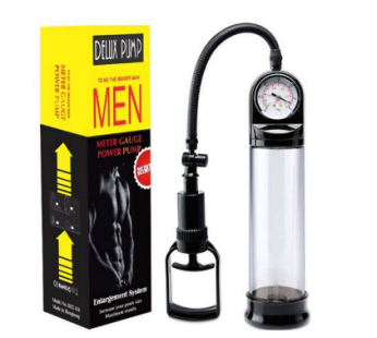 Delux Penis Pump With Pressure Meter Gauge