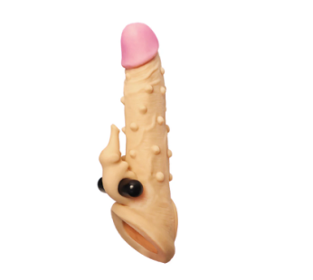 Dragon Silicone Washable Condom Reusable Penis Sleeve With Vibrator