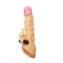 Dragon Silicone Washable Condom Reusable Penis Sleeve With Vibrator