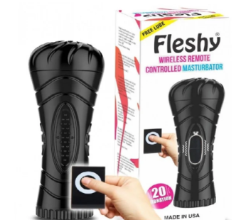 Fleshy Vibrating Remote Controlled Masturbator