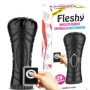 Fleshy Vibrating Remote Controlled Masturbator