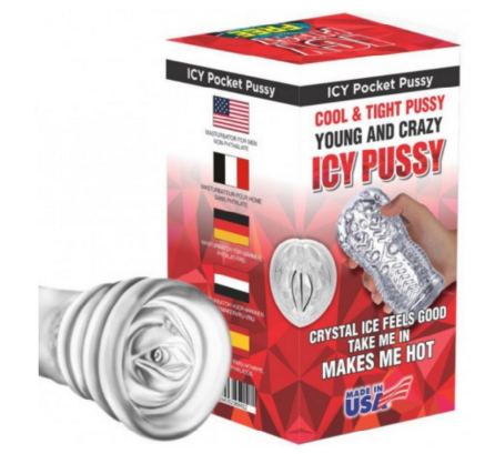 Icy Crystal Transparent Pocket Pussy Masturbator adult Icy Crystal Transparent Pocket Pussy Masturbator