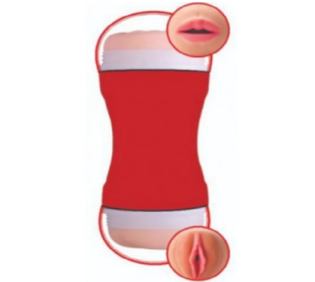 Love Tunnel 2way Mouth and Pussy Fleshlight Masturbator