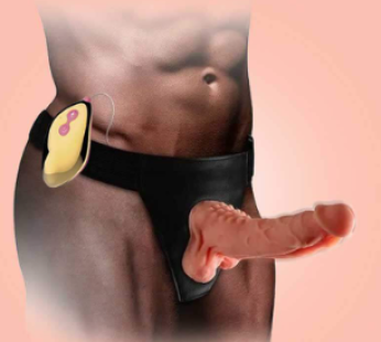 Mars Vibrating Strap On Dildo