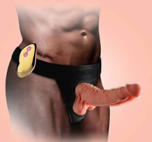 Mars Vibrating Strap On Dildo