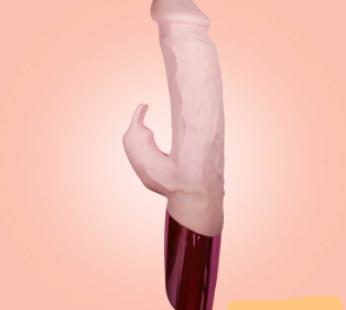 Realistic Rechargeable Dildo With Rabbit Vibrator