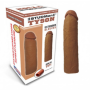 TYSON Brown Super Silicon Chocolate Penis Extender Sleeve